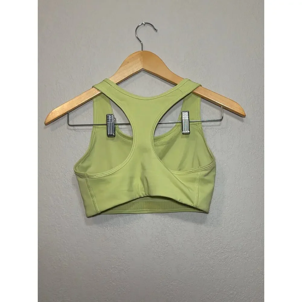 Nike lime green sports bra SZ M
